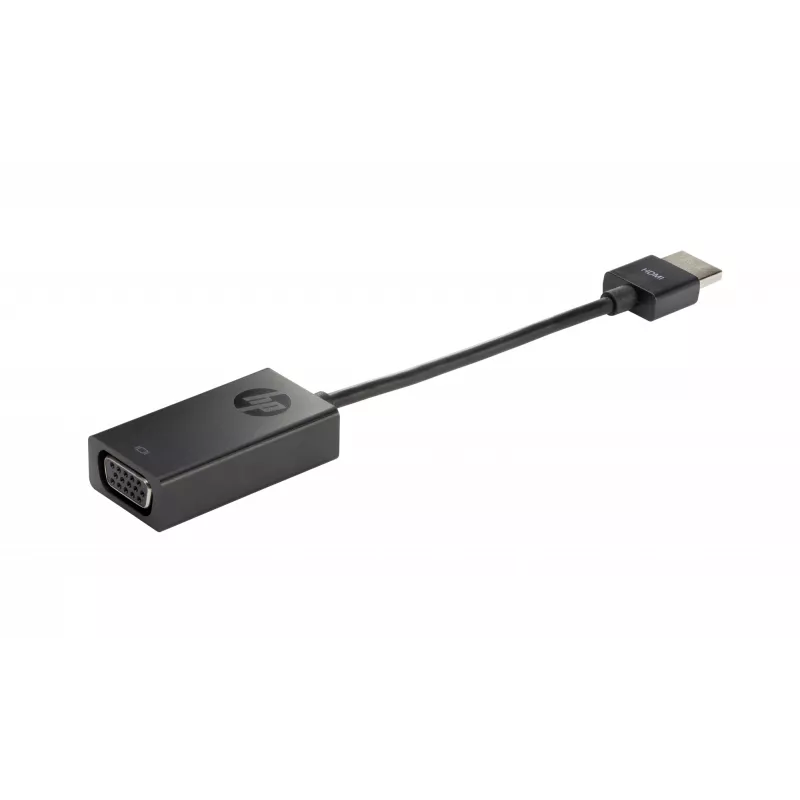 HP X1B84AA cable adaptador de HDMI a VGA, HDMI tipo A (macho) a VGA (D-Sub) (hembra), negro