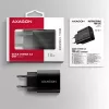 Axagon ACU-QC18 QC 3.0 1× SALIDA Cargador de pared 18W, Interior, AC, Negro