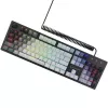 Teclado mecánico LORGAR Azar 514 Blanco con retroiluminación RGB, distribución ENG