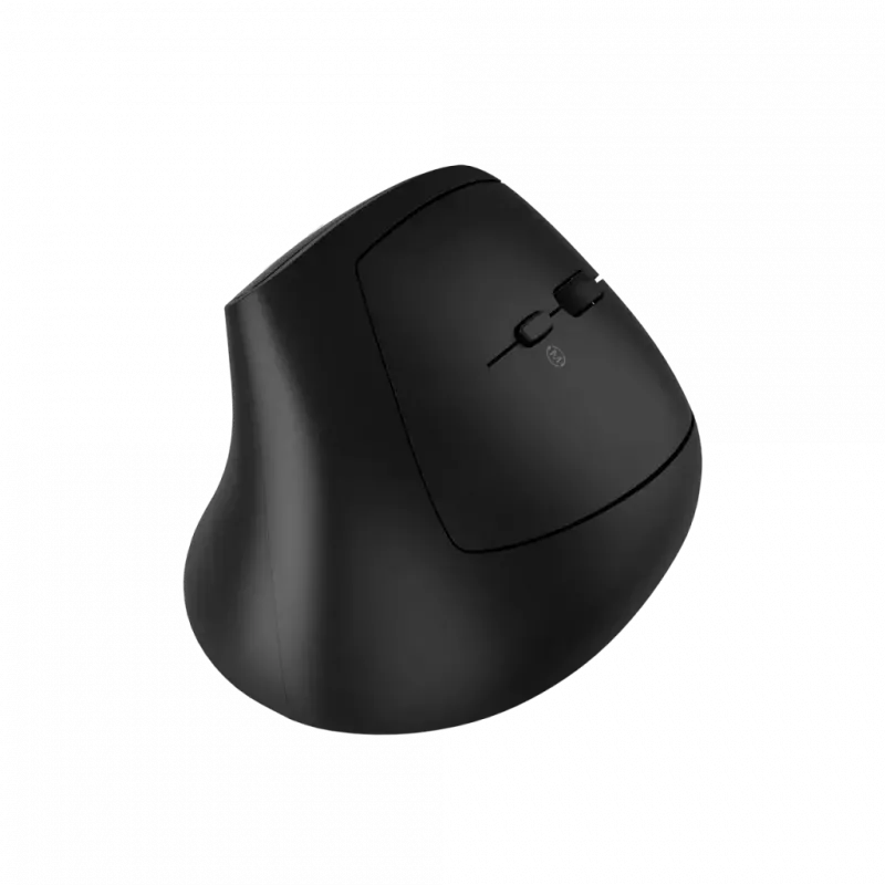 Ratón CANYON MW-25 ergonómico LED AA doble modo inalámbrico negro