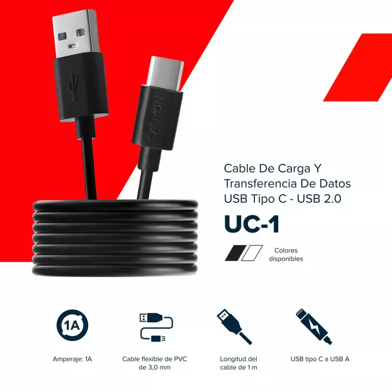 Cable USB Canyon CNE-USBC1W