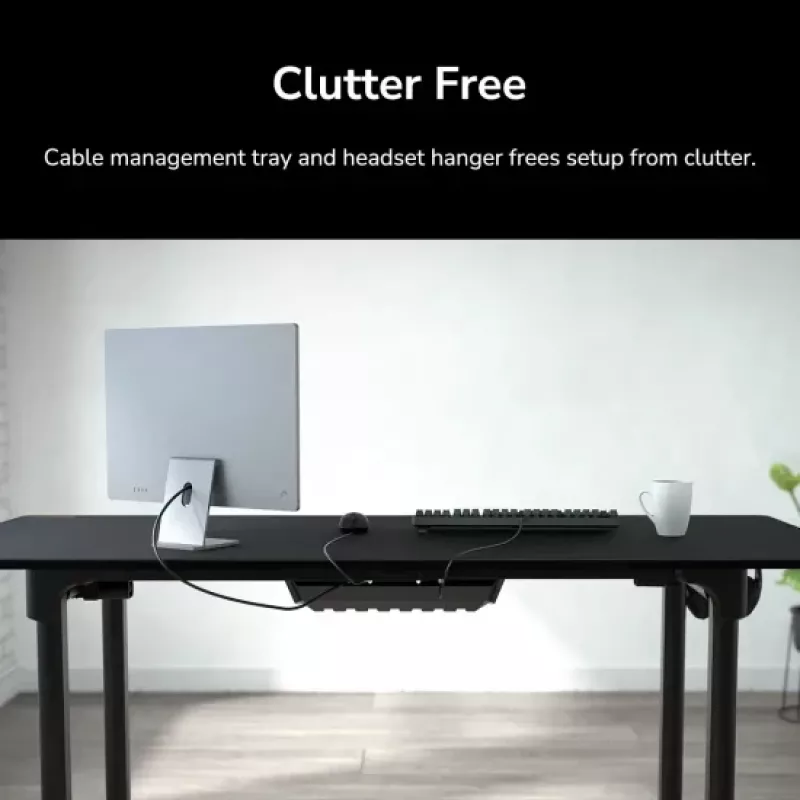 Escritorio COUGAR Gaming E-GRAV 180 negro rectangular fibra de carbono 180x80cm