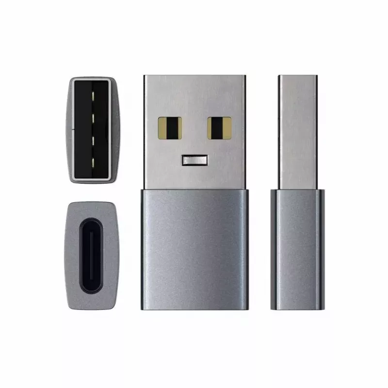 Adaptador de cable Satechi ST-TAUCM USB-A a USB-C gris