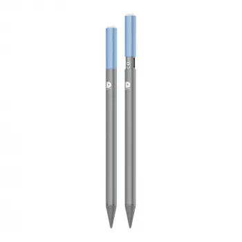 DEQSTER Pencil 2, tablet, Apple, azul, gris, Apple iPads desde 2018, gris, aluminio, policarbonato (PC), polioximetileno (POM)