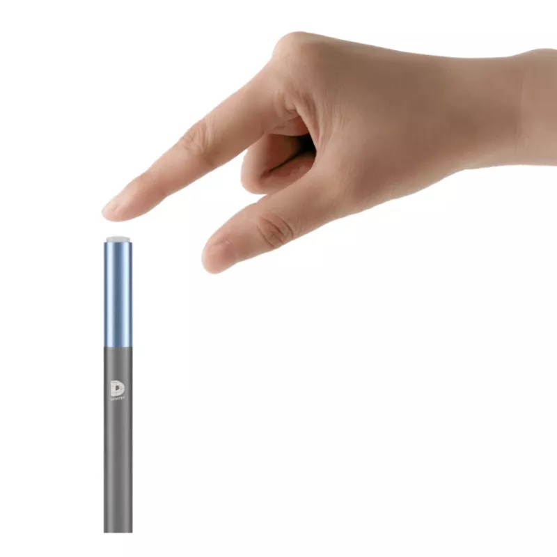 DEQSTER Pencil 2, tablet, Apple, azul, gris, Apple iPads desde 2018, gris, aluminio, policarbonato (PC), polioximetileno (POM)