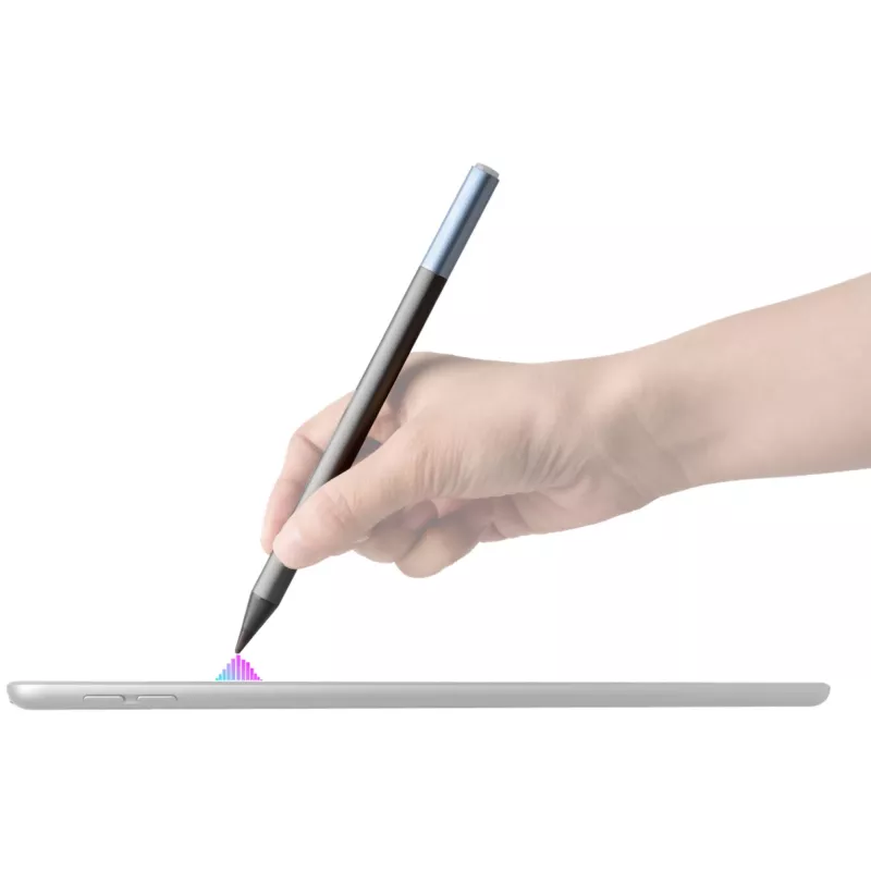 DEQSTER Pencil 2, tablet, Apple, azul, gris, Apple iPads desde 2018, gris, aluminio, policarbonato (PC), polioximetileno (POM)