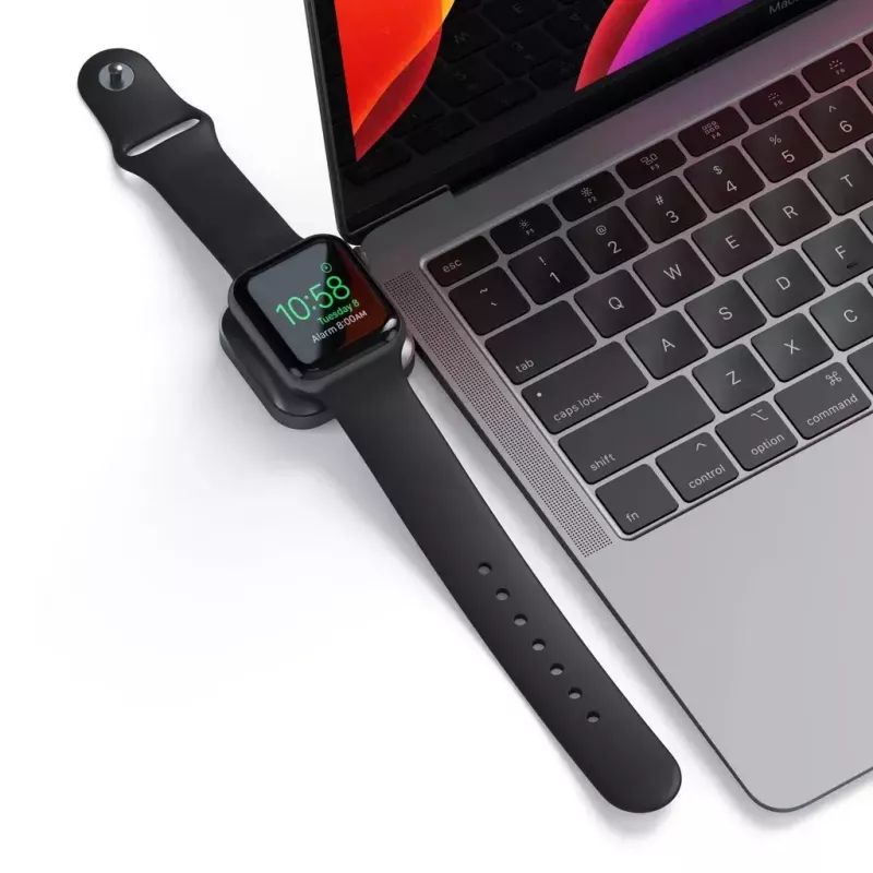 Estación de carga Satechi ST-TCMCAWM Smartwatch negro plata blanco aluminio