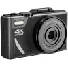 Easypix V64 Flip 20203 cámara digital compacta, 64 MP, vídeo 4K, pantalla abatible de 3 pulgadas, zoom digital 18x, WiFi