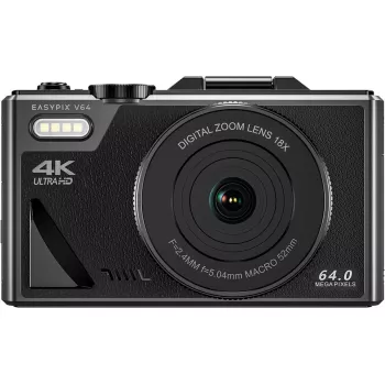 Cámara digital compacta EASYPIX V64 Flip 20203 — 16 MP, vídeo 1080p