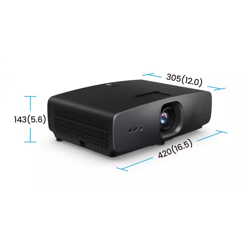 BenQ W2720i 9H.JSX77.57E proyector DLP para cine en casa, 4K, 4 LED, 3D, 2500 lúmenes