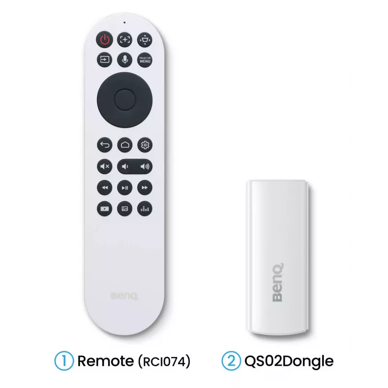 BenQ W2720i 9H.JSX77.57E proyector DLP para cine en casa, 4K, 4 LED, 3D, 2500 lúmenes