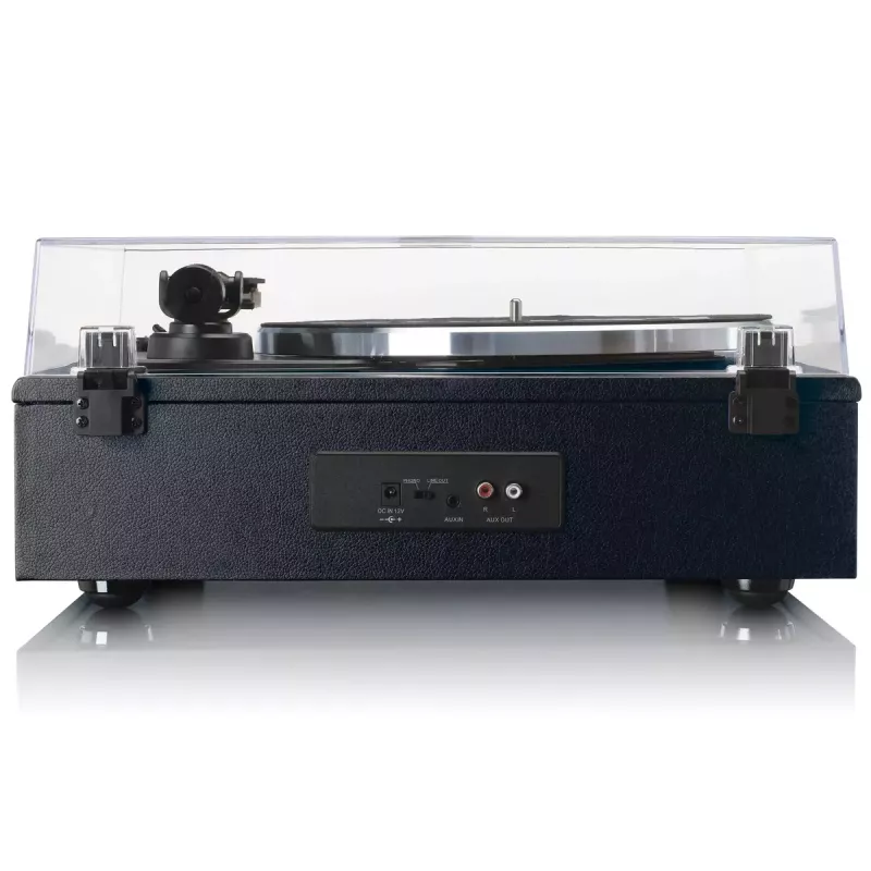 Lenco LS-430BK tocadiscos de correa con 4 altavoces integrados, Bluetooth, 40 W, 33/45 rpm, negro