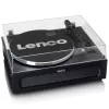 Lenco LS-430BK tocadiscos de correa con 4 altavoces integrados, Bluetooth, 40 W, 33/45 rpm, negro