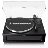 Lenco LS-430BK tocadiscos de correa con 4 altavoces integrados, Bluetooth, 40 W, 33/45 rpm, negro