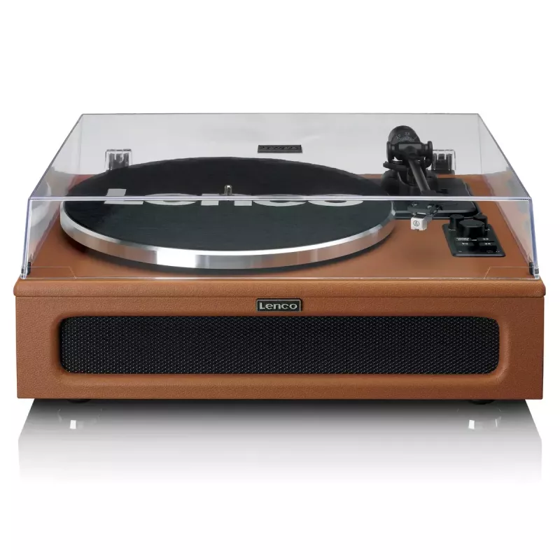 Tocadiscos de audio con transmisión por correa Lenco LS-430BN Marrón Manual Fuerza de apoyo 3-4 g