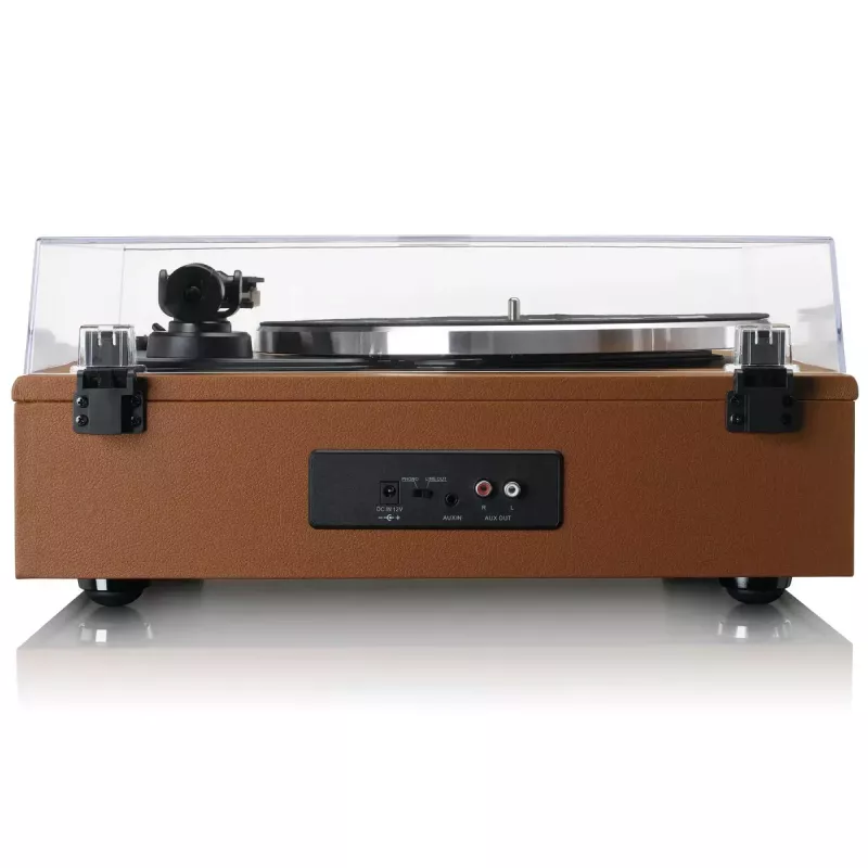 Tocadiscos de audio con transmisión por correa Lenco LS-430BN Marrón Manual Fuerza de apoyo 3-4 g