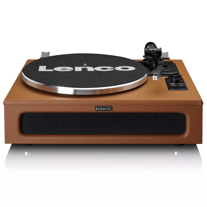 Tocadiscos de audio con transmisión por correa Lenco LS-430BN Marrón Manual Fuerza de apoyo 3-4 g