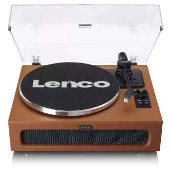 Tocadiscos de audio con transmisión por correa Lenco LS-430BN Marrón Manual Fuerza de apoyo 3-4 g
