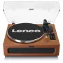 Tocadiscos de audio con transmisión por correa Lenco LS-430BN Marrón Manual Fuerza de apoyo 3-4 g