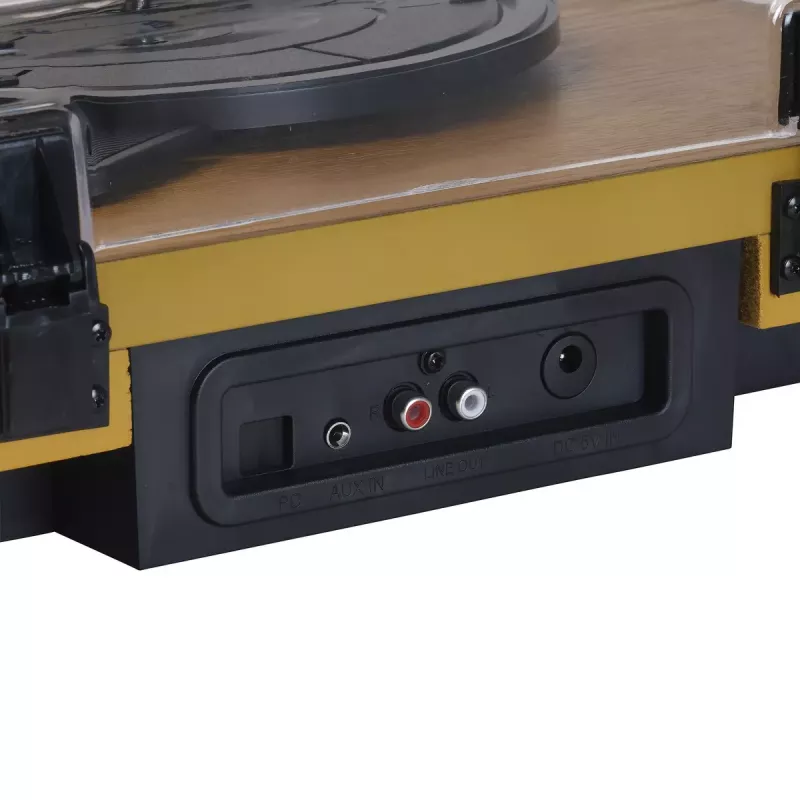 Tocadiscos semiautomático Denver VPL-230LW Negro Madera 2W RMS