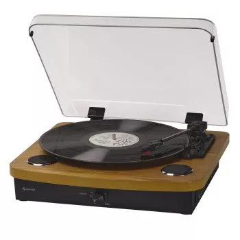 Tocadiscos semiautomático Denver VPL-230LW Negro Madera 2W RMS
