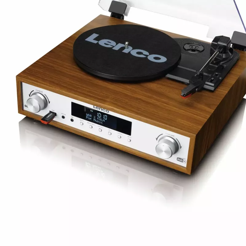 Tocadiscos de audio con transmisión por correa Lenco MC-160WD