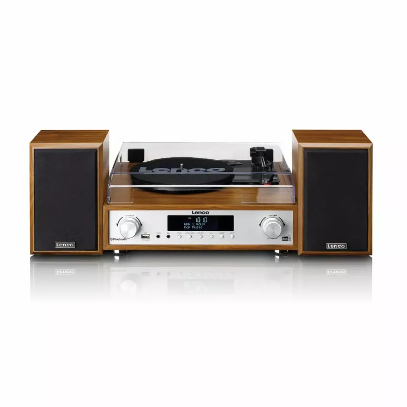 Tocadiscos de audio con transmisión por correa Lenco MC-160WD