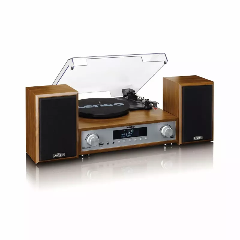 Tocadiscos de audio con transmisión por correa Lenco MC-160WD