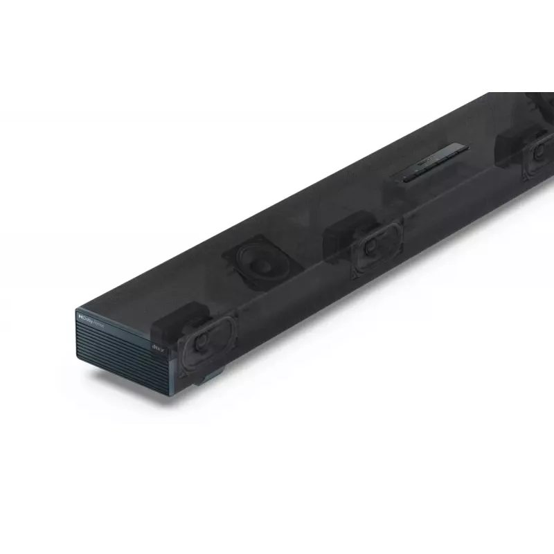 Sharp HT-SBW53121(BK) barra de sonido 3.1.2 con subwoofer inalámbrico, negra