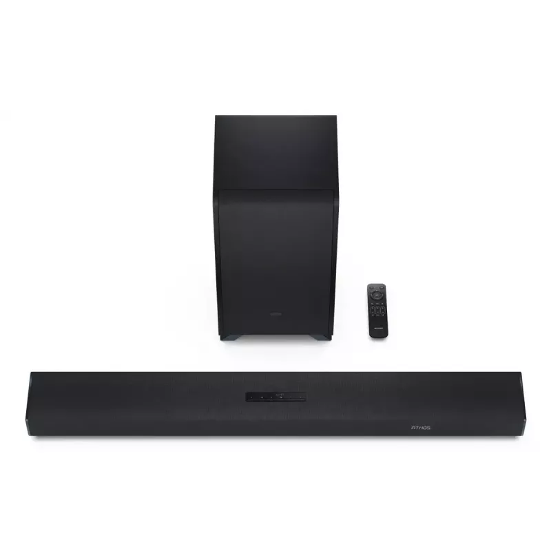 Sharp HT-SBW53121(BK) barra de sonido 3.1.2 con subwoofer inalámbrico, negra
