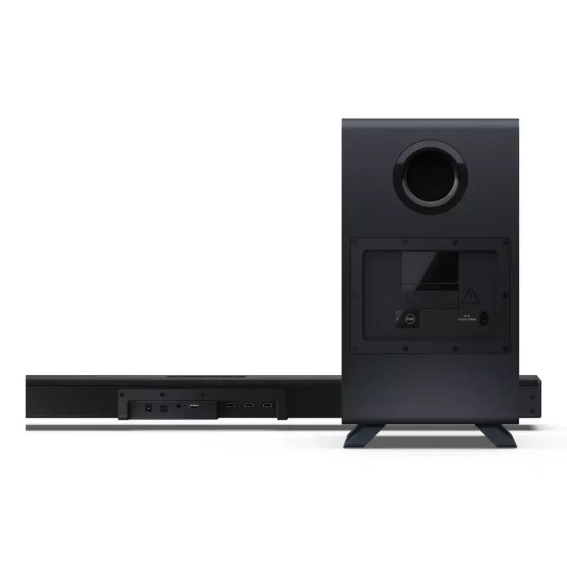 Sharp HT-SBW53121(BK) barra de sonido 3.1.2 con subwoofer inalámbrico, negra