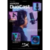 HyperX DuoCast - Micrófono USB (Negro) - Iluminación RGB