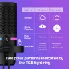 HyperX DuoCast - Micrófono USB (Negro) - Iluminación RGB