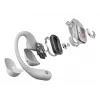 Auriculares SHOKZ OpenFit 2+ inalámbricos con gancho, intraurales llamadas/música Bluetooth gris
