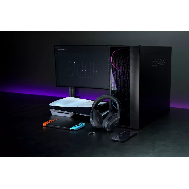 Turtle Beach Stealth 600 negro PlayStation auricular gaming inalámbrico con hasta 80 horas de autonomía, altavoces de 50 mm y Bluetooth para PS5, PS4, PC y dispositivos móviles