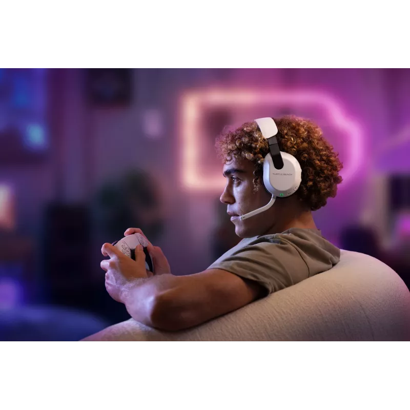 Turtle Beach Stealth 600 blanco PlayStation auricular gaming inalámbrico con hasta 80 horas de autonomía, altavoces de 50 mm y Bluetooth para PS5, PS4, PC y dispositivos móviles