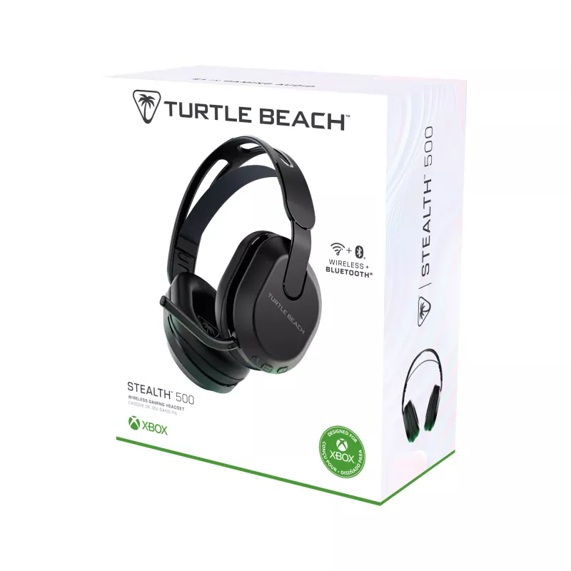 Turtle Beach Stealth 500 negro Xbox auricular gaming inalámbrico con hasta 40 h de batería para Xbox Series X/S, Xbox One y funciona por Bluetooth, PC y dispositivos móviles