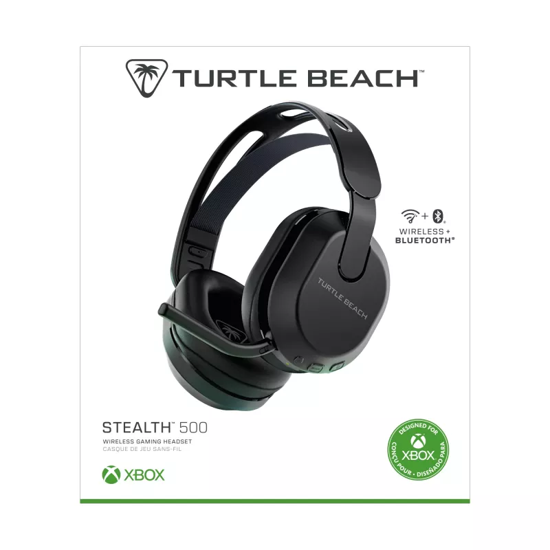 Turtle Beach Stealth 500 negro Xbox auricular gaming inalámbrico con hasta 40 h de batería para Xbox Series X/S, Xbox One y funciona por Bluetooth, PC y dispositivos móviles
