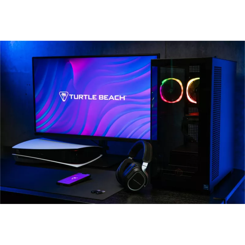 Turtle Beach Stealth 700 negro PlayStation auricular gaming inalámbrico con hasta 80 horas de autonomía, Bluetooth, doble transmisor y drivers de 60 mm para PS5, PS4, PC y dispositivos móviles