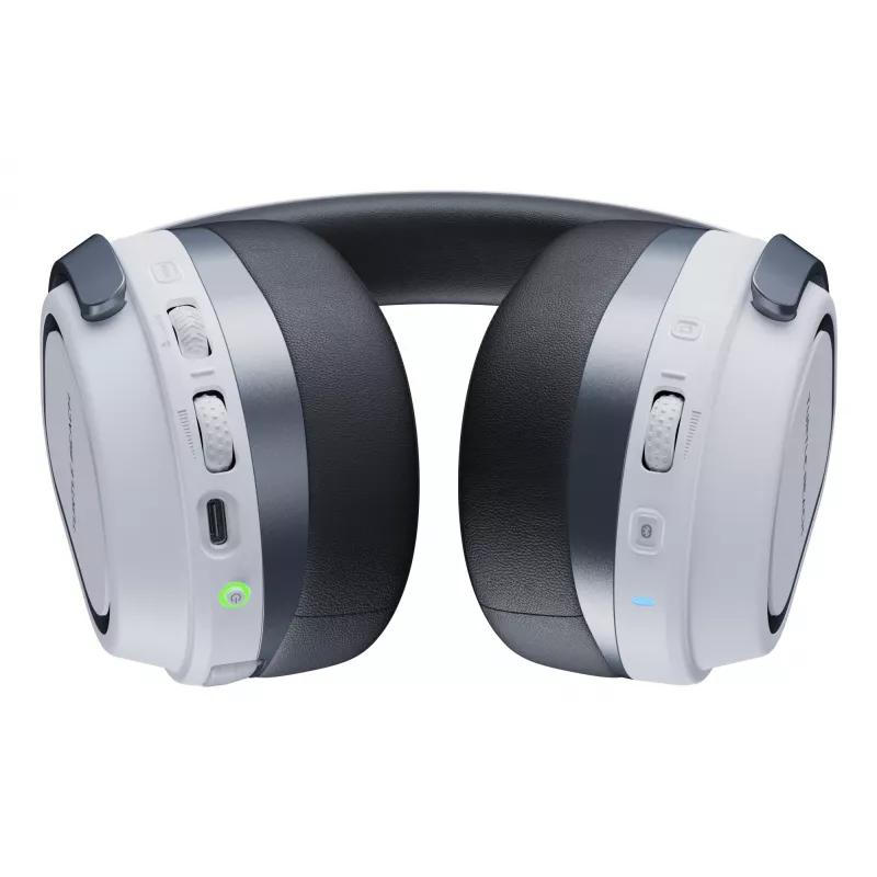 Turtle Beach Stealth 700 blanco PlayStation auricular gaming inalámbrico con hasta 80 horas de batería, Bluetooth, dos transmisores y altavoces de 60 mm para PS5, PS4, PC y dispositivos móviles