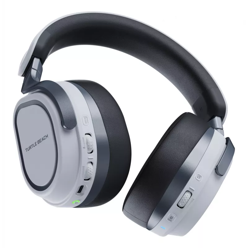 Turtle Beach Stealth 700 blanco PlayStation auricular gaming inalámbrico con hasta 80 horas de batería, Bluetooth, dos transmisores y altavoces de 60 mm para PS5, PS4, PC y dispositivos móviles