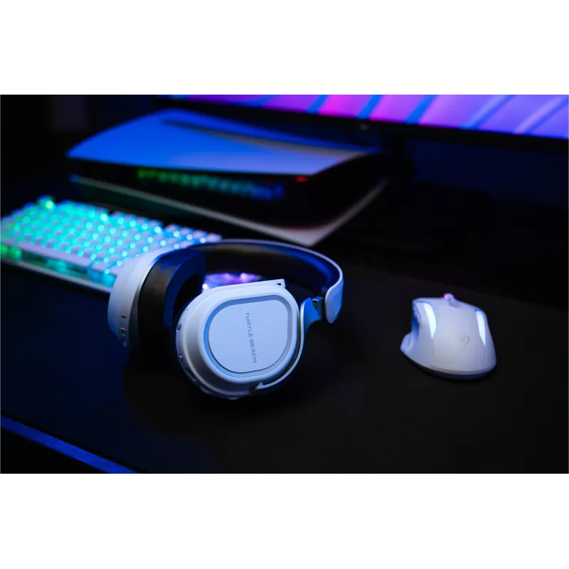 Turtle Beach Stealth 700 blanco PlayStation auricular gaming inalámbrico con hasta 80 horas de batería, Bluetooth, dos transmisores y altavoces de 60 mm para PS5, PS4, PC y dispositivos móviles