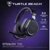Turtle Beach Stealth 700 negro auricular gaming inalámbrico para PC con hasta 80 horas de autonomía, Bluetooth, dos transmisores y altavoces de 60 mm para PC, PS5, PS4 y dispositivos móviles