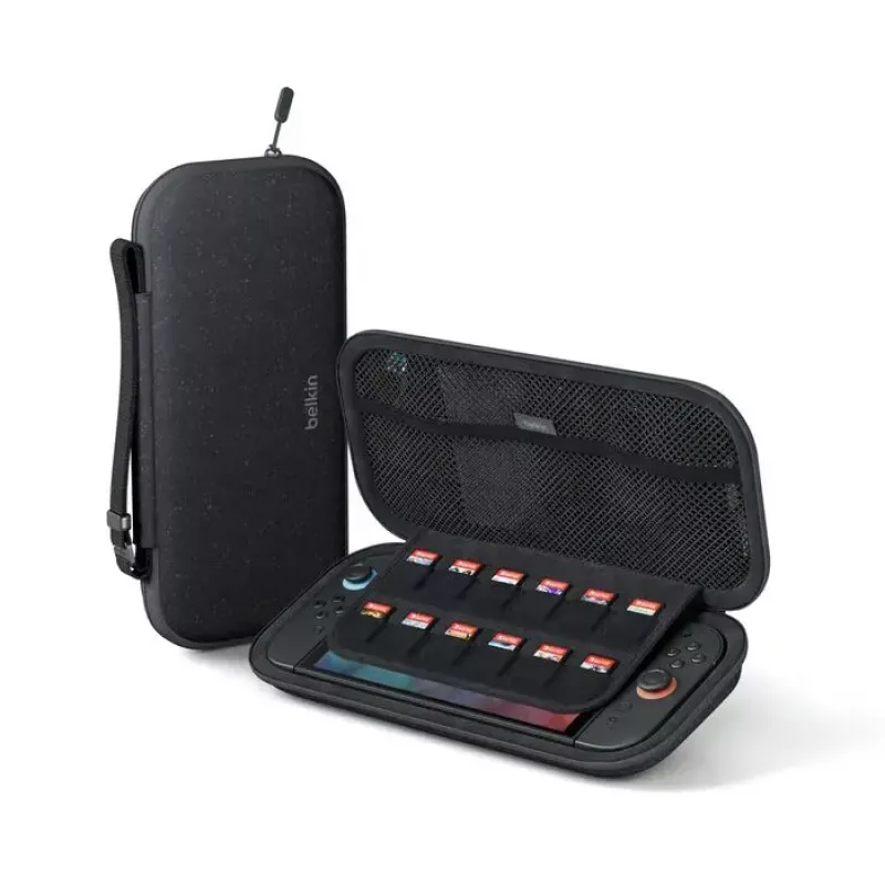 Estuche de viaje rígido Belkin ENA002HQCH para Nintendo, Negro — 145×293×46 mm