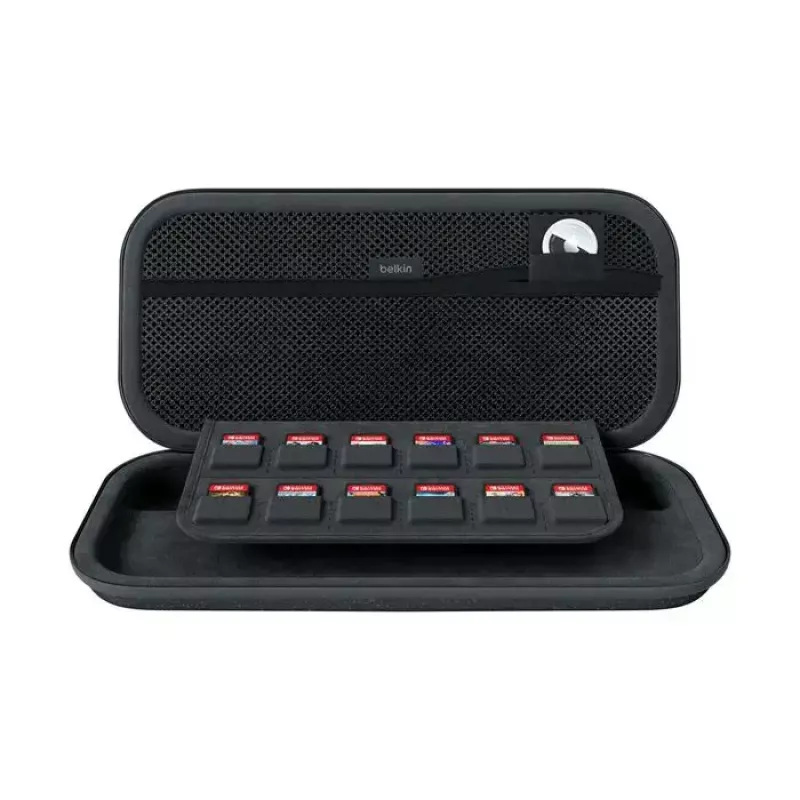 Estuche de viaje rígido Belkin ENA002HQCH para Nintendo, Negro — 145×293×46 mm