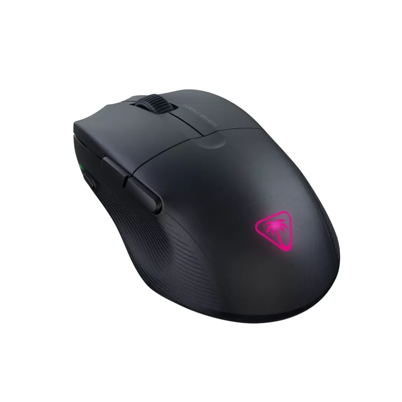 Turtle Beach Pure Air negro – ratón gaming ergonómico inalámbrico ultraligero RGB, sensor óptico 26K DPI, batería de 125 h, iluminación RGB