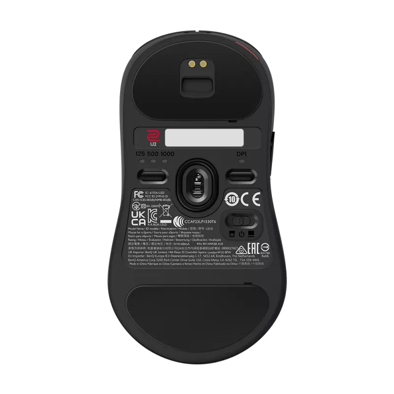 Ratón gaming ZOWIE U2 ambidiestro RF inalámbrico óptico 3200 DPI