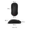 Ratón gaming ZOWIE U2 ambidiestro RF inalámbrico óptico 3200 DPI