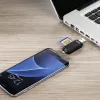 Lector de tarjetas Hama Basic USB 2.0 OTG, SD/microSD, negro