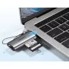 Lector de tarjetas Ugreen 50704 USB 3.2 Gen 1 (3.1 Gen 1) Type-C gris